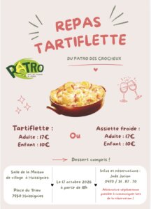 Repas tartiflette